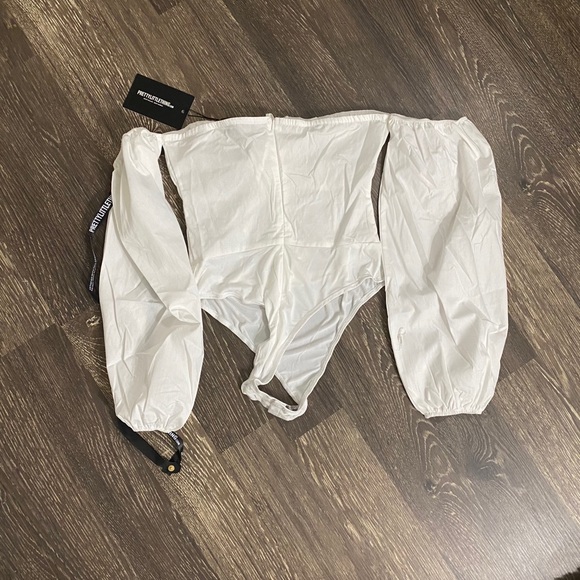 plt white hook and eye bodysuit - Picture 3 of 3